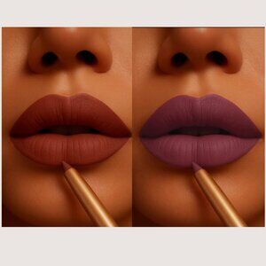 BISHA Essential Lip Designer Duo SAN TROPEZ ST. BARTHS Crayon Pencil Liner New